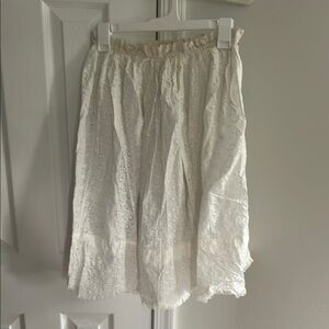 Vintage White Edwardian Skirt ruffle